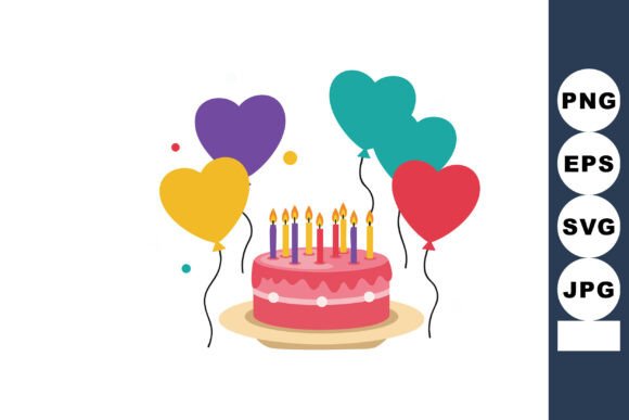Birthday Cake with Lit Candles and Color: Beyond Typography