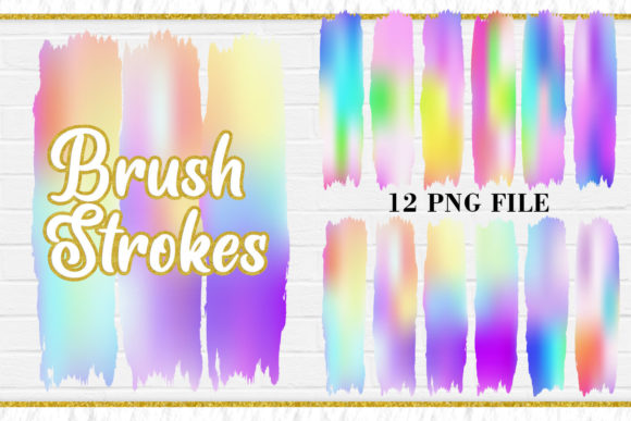Bring Vibrant Energy to Your Projects with Brush Strokes Clipart Rainbow Color