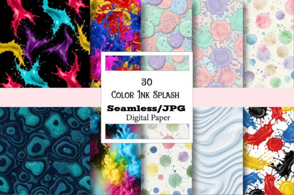Color Ink Splash Digital Paper: Creative Uses & Ideas