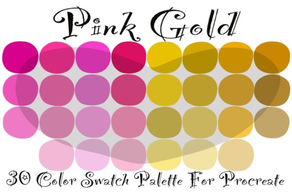 Color Palette Procreate ~ Pink Gold: A Designer's Guide to Luxurious Hues