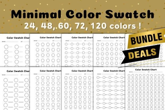 Color Swatch Bundle Circle Icon Minimal