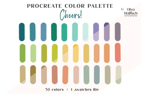Festive Bright Procreate Color Palette: Your Go-To for Vibrant Digital Art