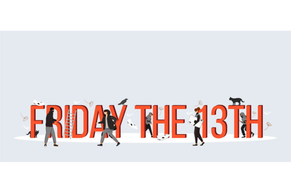 Friday the 13th Word Concepts Flat Color: A Designer's Take