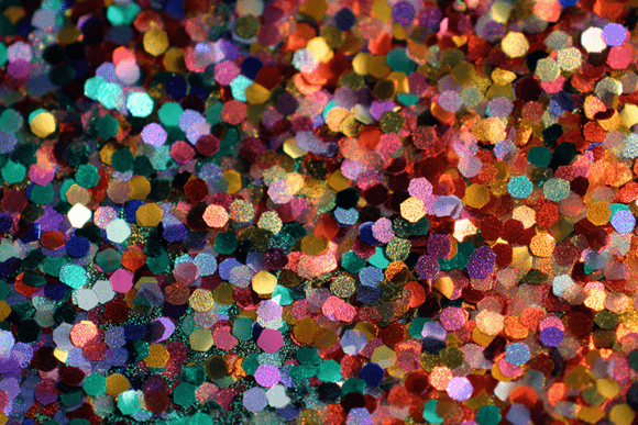 Hexagon Confetti Glitter: Vibrant Texture for Design