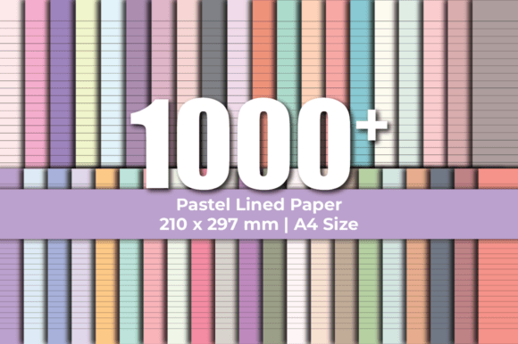Lined Pages: Pastel Paper for Creative Projects