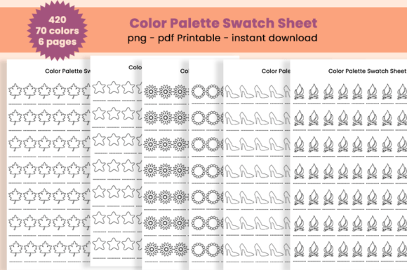 Organize Your Creative Toolkit with Printable Color Swatch Sheets