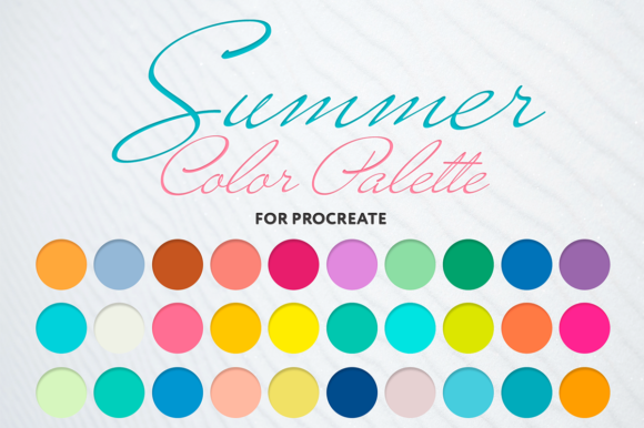 Summer Color Palette Procreate: Instant Warmth for Your Digital Art