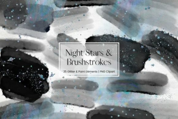 Unleashing Creativity with Black Watercolour Brushstrokes Clipart