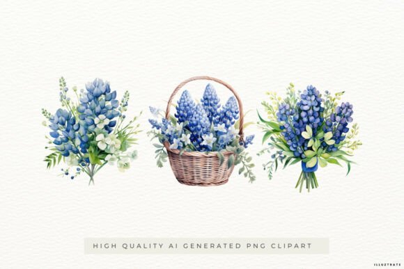 Watercolour Bluebonnet PNG Clipart: A Designer's Guide