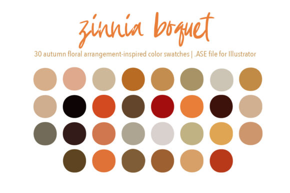 Zinnia Bouquet: A Curated Illustrator Color Palette for Modern Florals